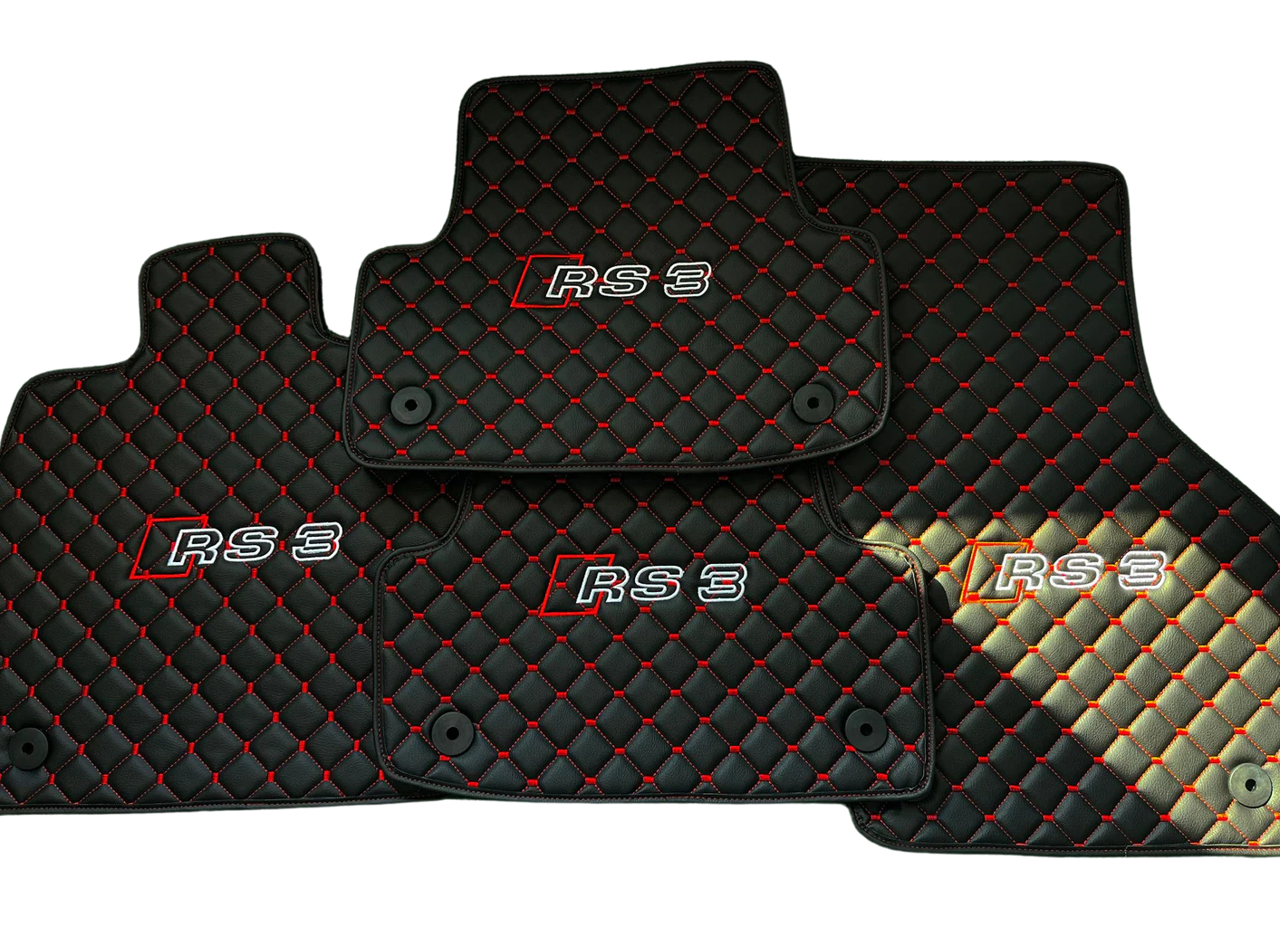 For Audi RS3 Car Floor Mats Custom fit Leather for all Audi RS3 Model Waterproof Carpet Liner
