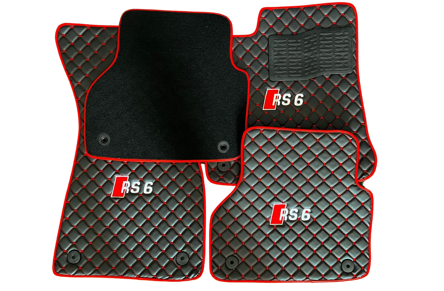 For Audi RS6 Car Floor Mats Custom fit Leather for all Audi RS6 Model Waterproof Carpet Liner