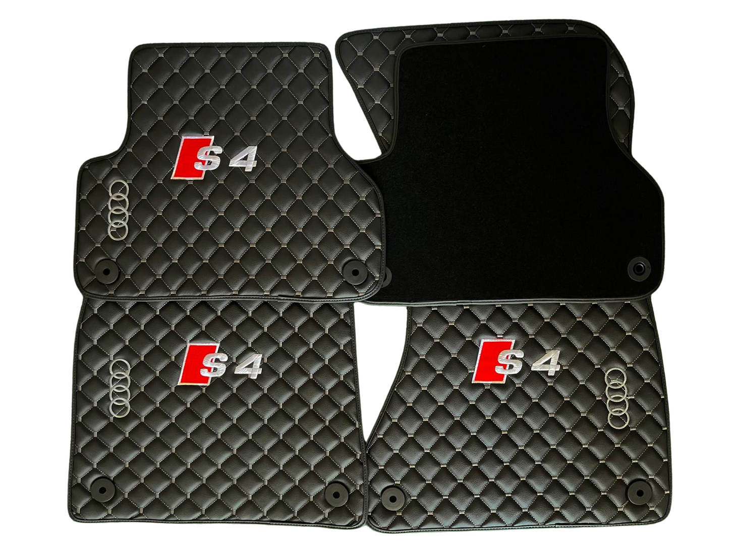 For Audi S4 Car Floor Mats Custom fit Leather for all Audi S4 Model Waterproof Carpet Liner