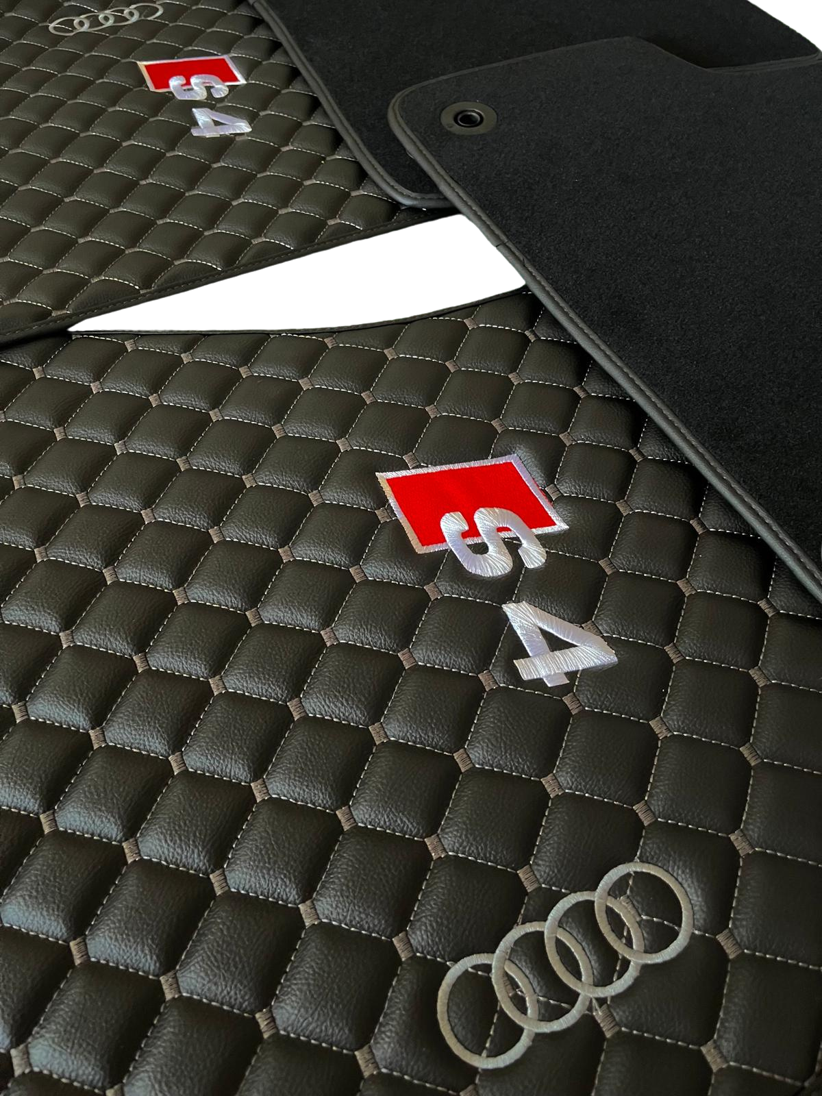 For Audi S4 Car Floor Mats Custom fit Leather for all Audi S4 Model Waterproof Carpet Liner