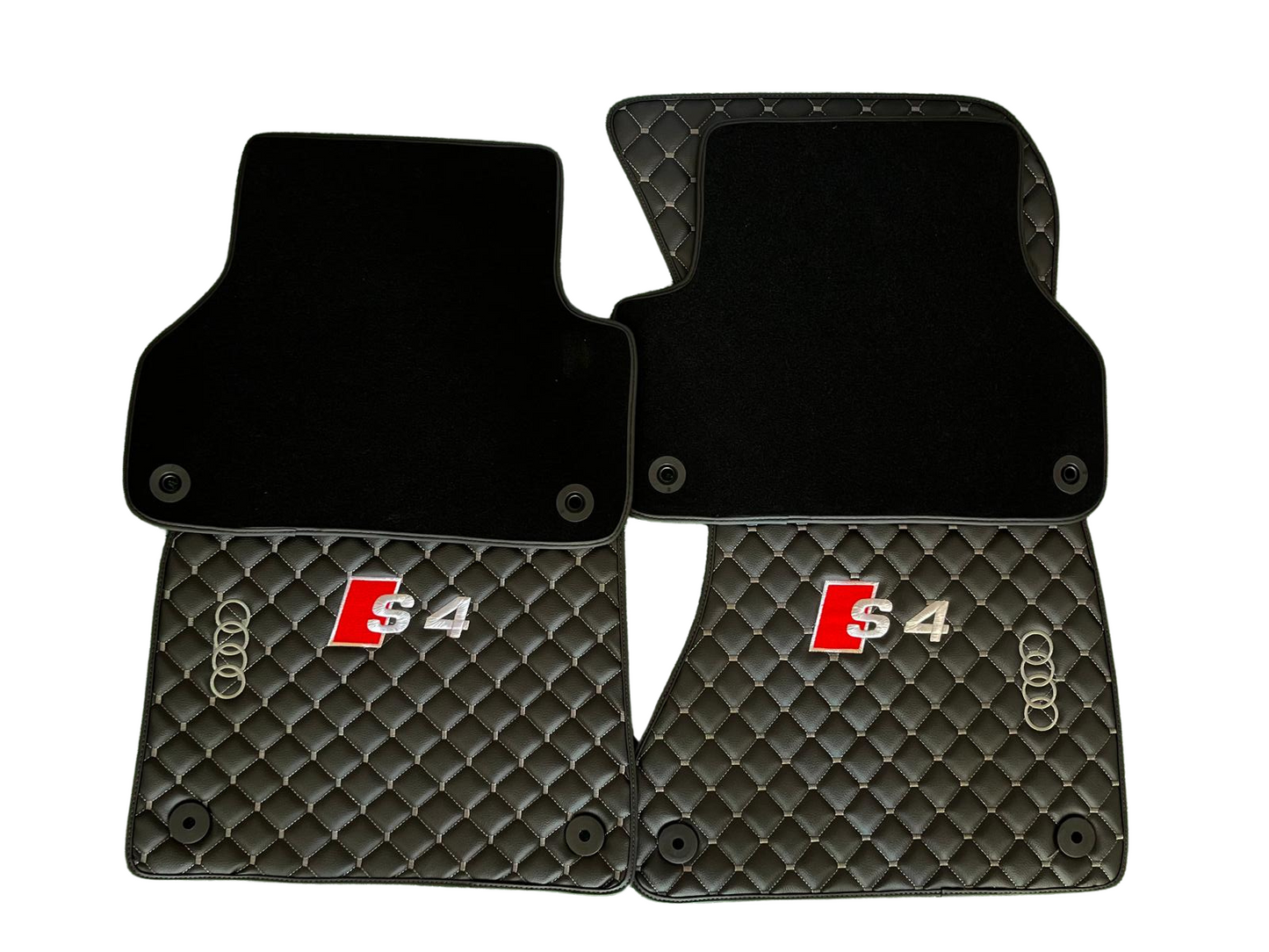For Audi S4 Car Floor Mats Custom fit Leather for all Audi S4 Model Waterproof Carpet Liner