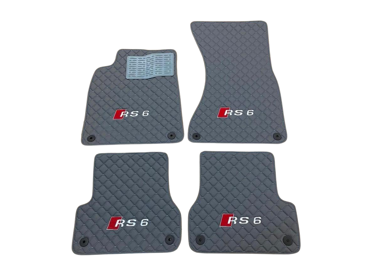 For Audi RS6 Car Floor Mats Custom fit Leather for all Audi RS6 Model Waterproof Carpet Liner