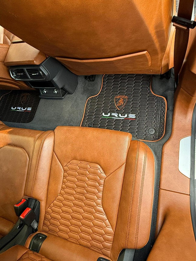 For Lamborghini URUS Trunk Mat+Car Floor Mats+2 Pieces Lumbar Cushion All Set Leather for all URUS Waterproof Carpet Liner