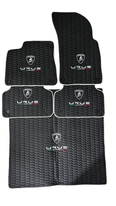 For Lamborghini URUS Trunk Mat+Car Floor Mats+2 Pieces Lumbar Cushion All Set Leather for all URUS Waterproof Carpet Liner