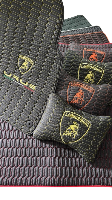 For Lamborghini URUS Trunk Mat+Car Floor Mats+2 Pieces Lumbar Cushion All Set Leather for all URUS Waterproof Carpet Liner