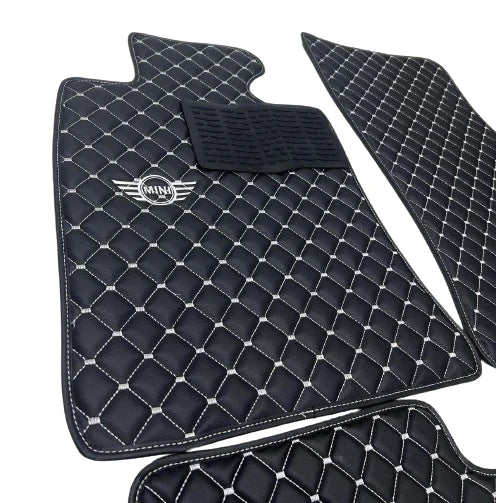 For Mini Cooper John Cooper Works R50 (2001-2006) Car Floor Mats Custom fit Leather for all Mini Cooper Waterproof Carpet Liner