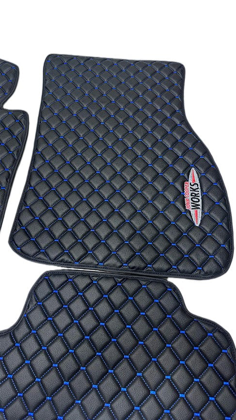 For Mini Cooper John Cooper Works R50 (2001-2006) Car Floor Mats Custom fit Leather for all Mini Cooper Waterproof Carpet Liner