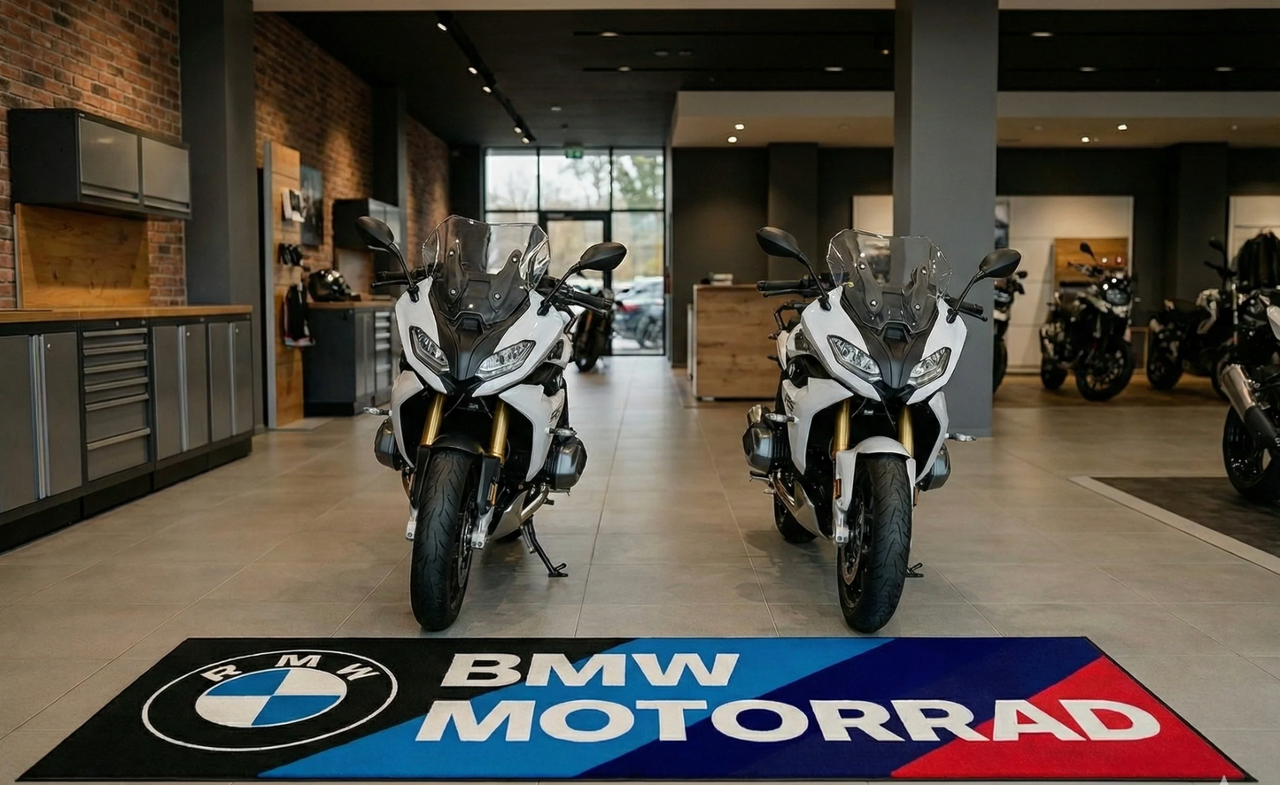 BMW Motorcycle Mat – Non-Slip, Soft & Durable (32×87 INCH)