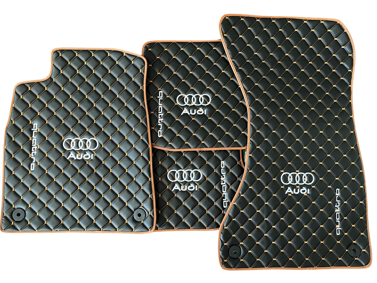 For Audi Quattro Car Floor Mats Custom fit Leather for all Audi Quattro Model Waterproof Carpet Liner