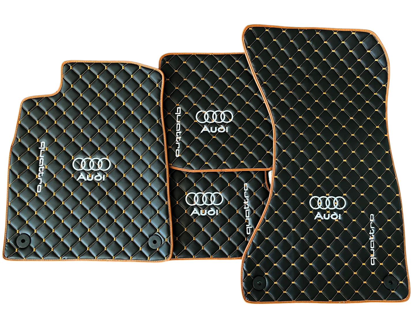For Audi Quattro Car Floor Mats Custom fit Leather for all Audi Quattro Model Waterproof Carpet Liner
