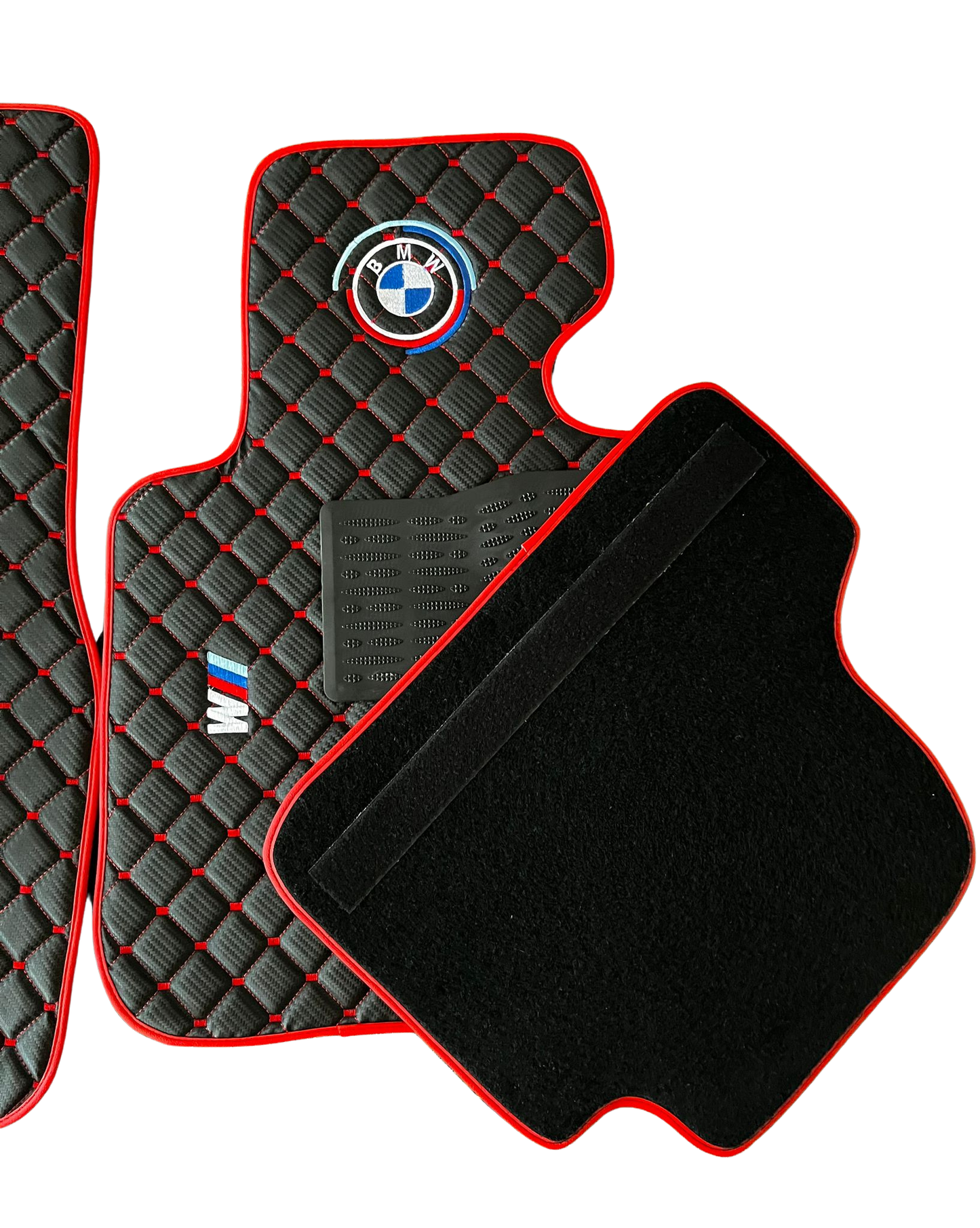 For BMW M Colorful Carbon Car Floor Mats Custom fit Leather for all BMW M Colorful Waterproof Carpet Liner