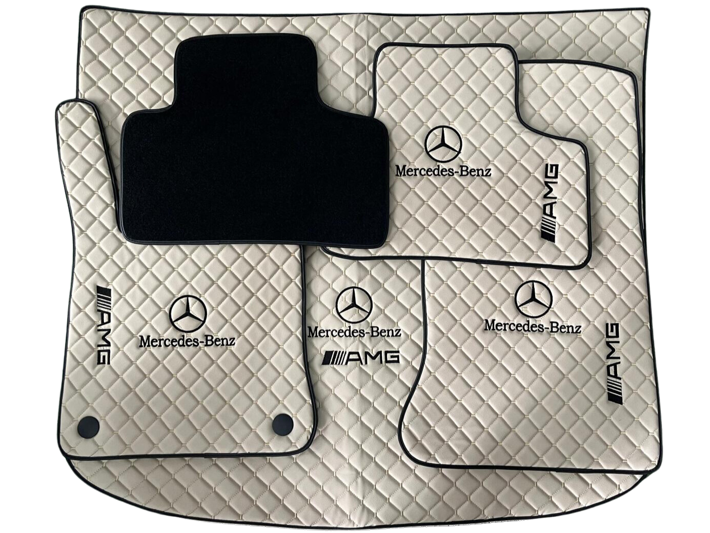 For Mercedes Benz and AMG Car Floor Mats Custom fit Leather for all Mercedes Benz AMG Model Waterproof Carpet Liner