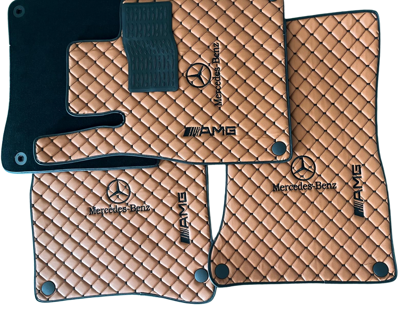 For Mercedes Benz and AMG Car Floor Mats Custom fit Leather for all Mercedes Benz AMG Model Waterproof Carpet Liner