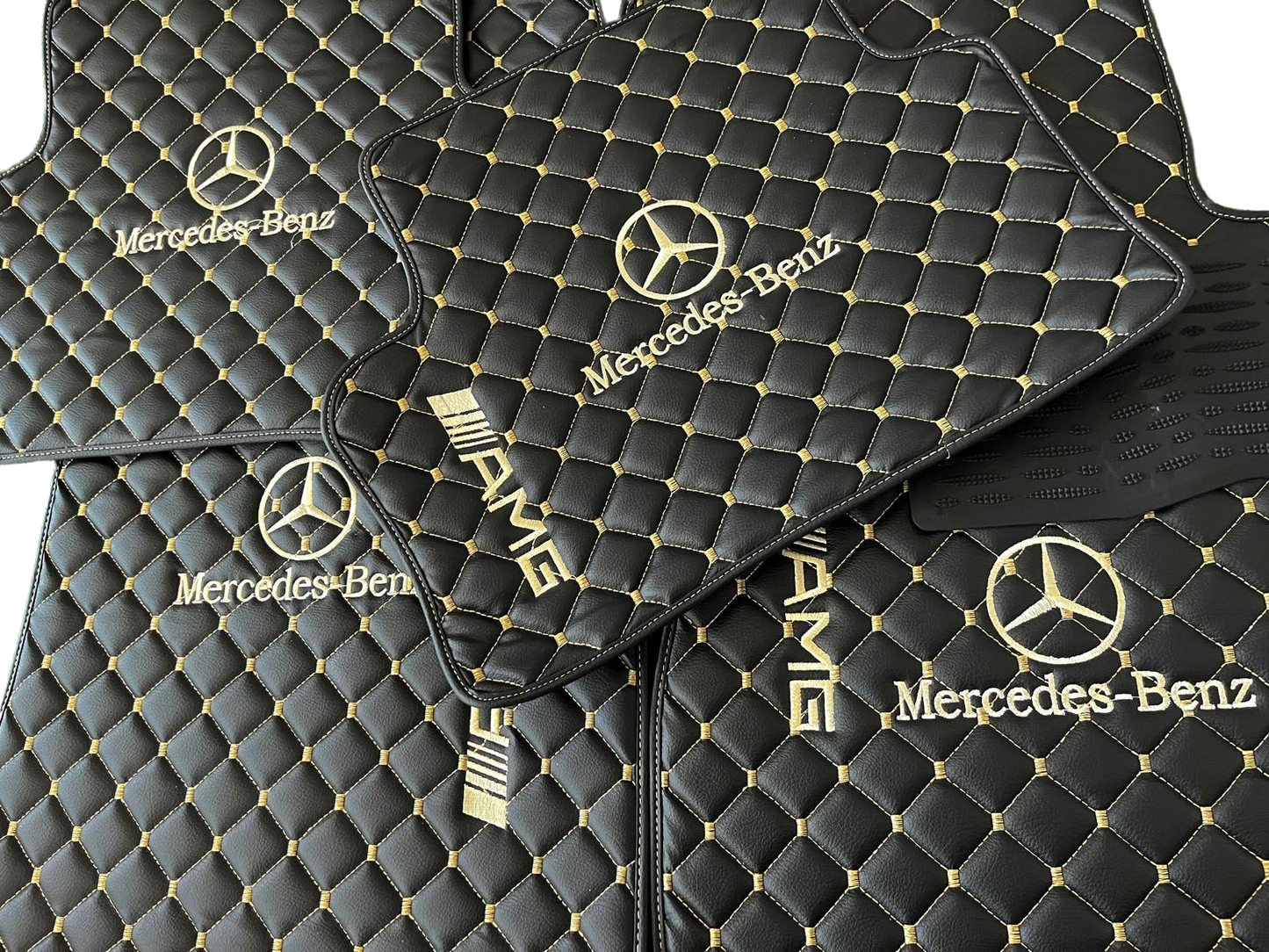 For Mercedes Benz and AMG Car Floor Mats Custom fit Leather for all Mercedes Benz AMG Model Waterproof Carpet Liner