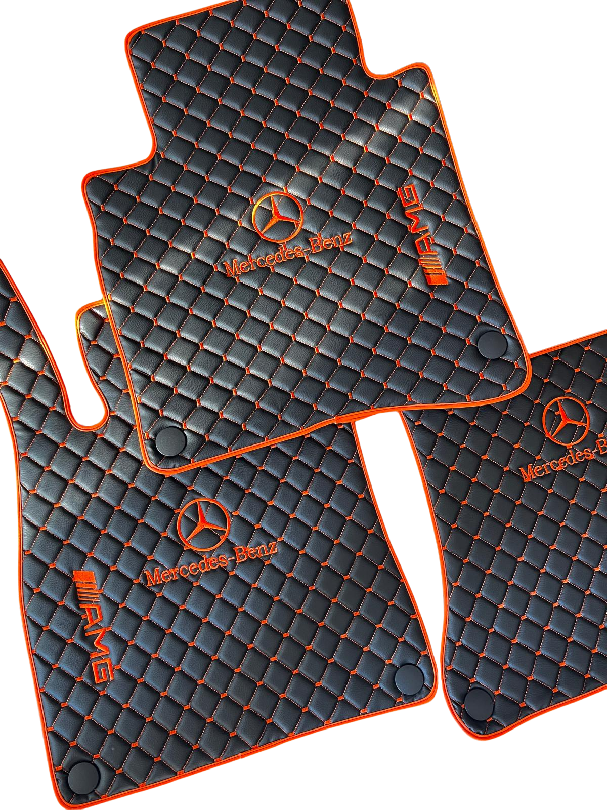 For Mercedes Benz and AMG Car Floor Mats Custom fit Leather for all Mercedes Benz AMG Model Waterproof Carpet Liner