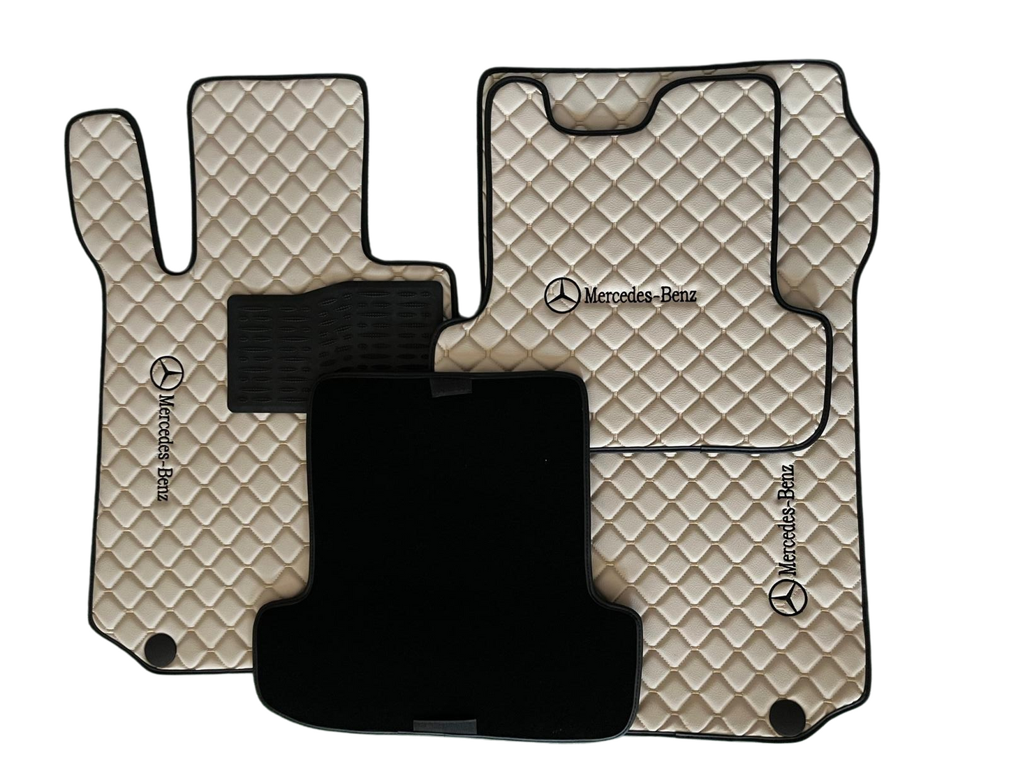 For Mercedes Benz Car Floor Mats Custom fit Leather for all Mercedes Benz Model Waterproof Carpet Liner