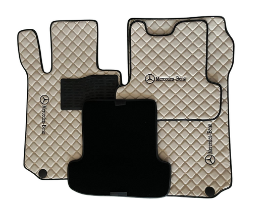 For Mercedes Benz Car Floor Mats Custom fit Leather for all Mercedes Benz Model Waterproof Carpet Liner