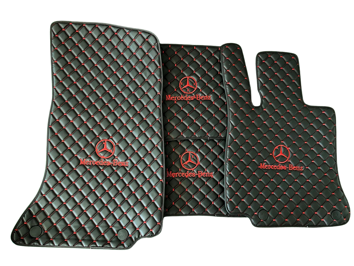 For Mercedes Benz Car Floor Mats Custom fit Leather for all Mercedes Benz Model Waterproof Carpet Liner