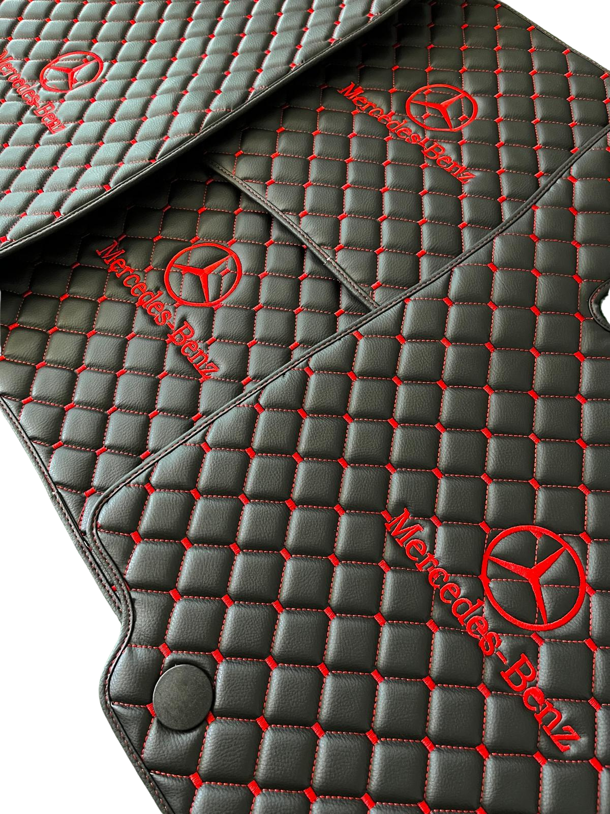 For Mercedes Benz Car Floor Mats Custom fit Leather for all Mercedes Benz Model Waterproof Carpet Liner