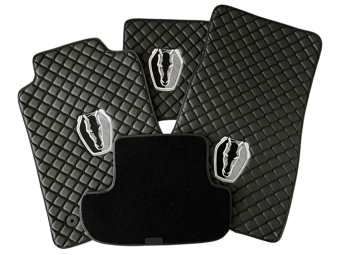 For Ford Mustang Darkhorse Car Floor Mats Custom fit Leather for all Mustang Model Waterproof Carpet Liner