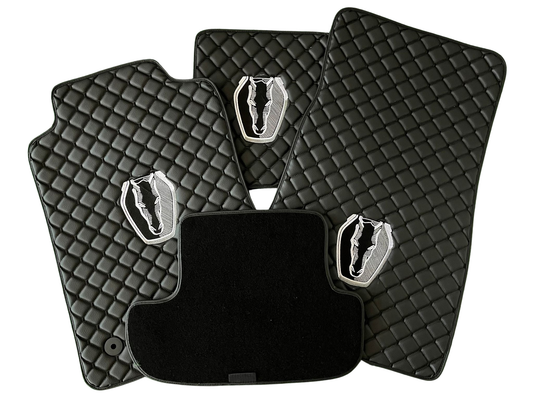 For Ford Mustang Darkhorse Car Floor Mats Custom fit Leather for all Mustang Model Waterproof Carpet Liner
