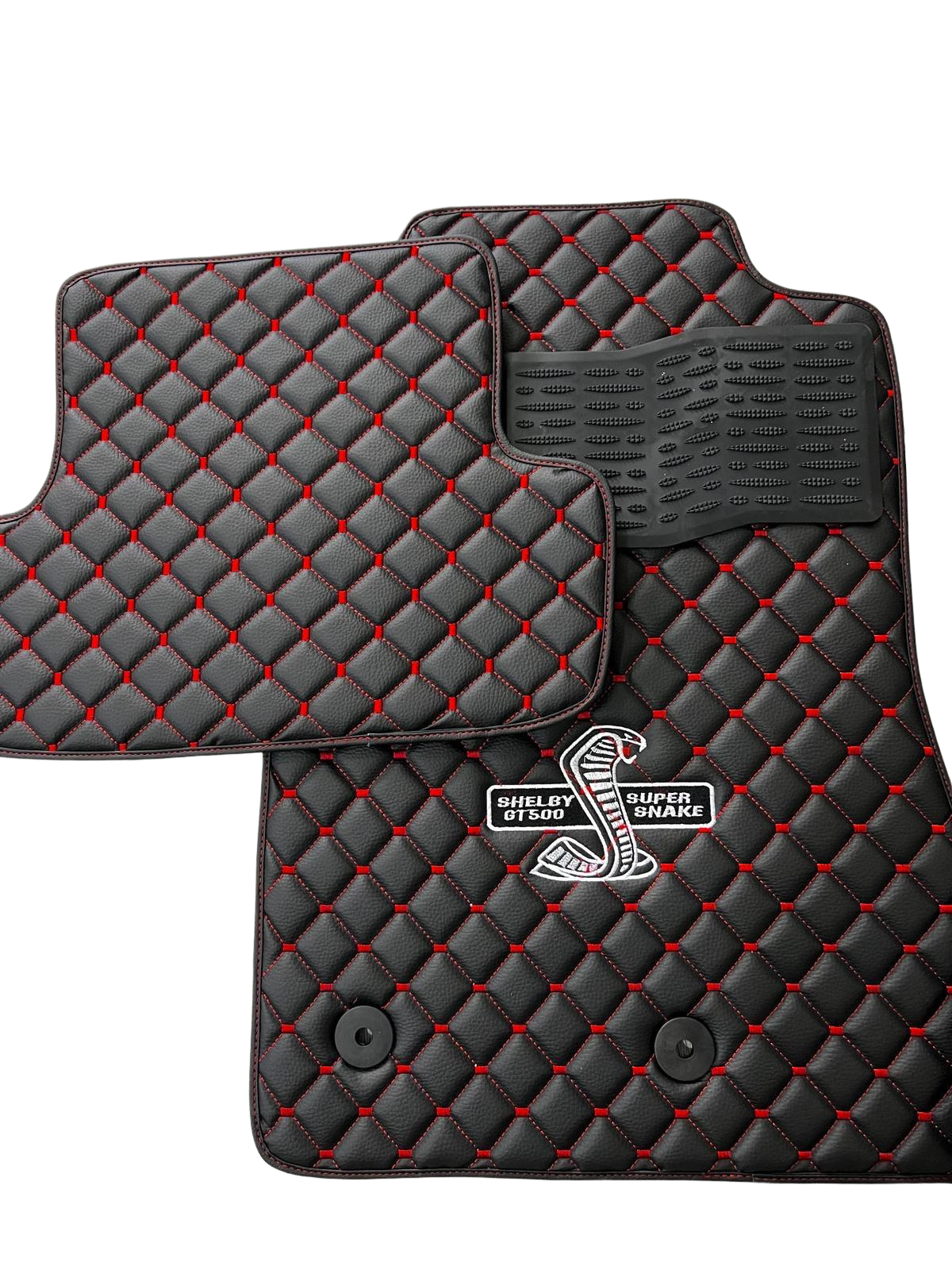 For Shelby GT500 Supersnake Car Floor Mats Custom fit Leather for all Shelby GT500 Supersnake Model Waterproof Carpet Liner