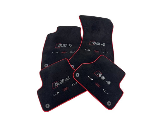 For all Audi RS4 Model Floor Mats Custom fit Carpet Liner