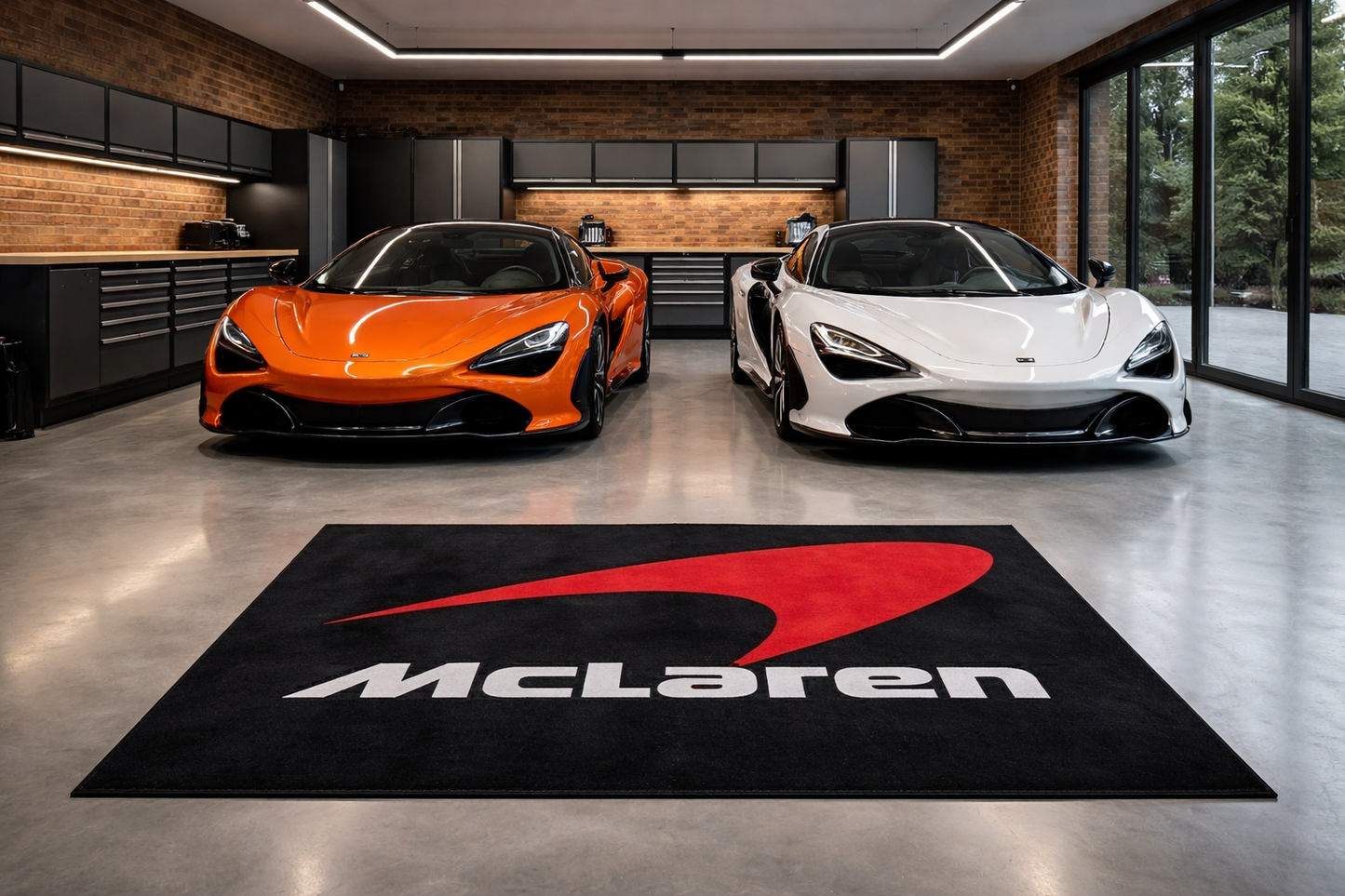 Mclaren Premium Home, Garage & Display Carpet Mat – Non-Slip, Soft & Durable (59.1 × 86.6 Inch)