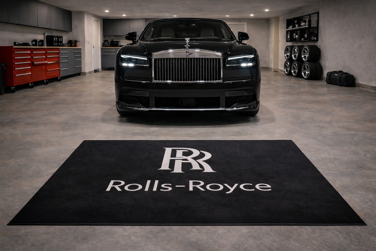 Rolls Royce Premium Home, Garage & Display Carpet Mat – Non-Slip, Soft & Durable (59.1 × 86.6 Inch)