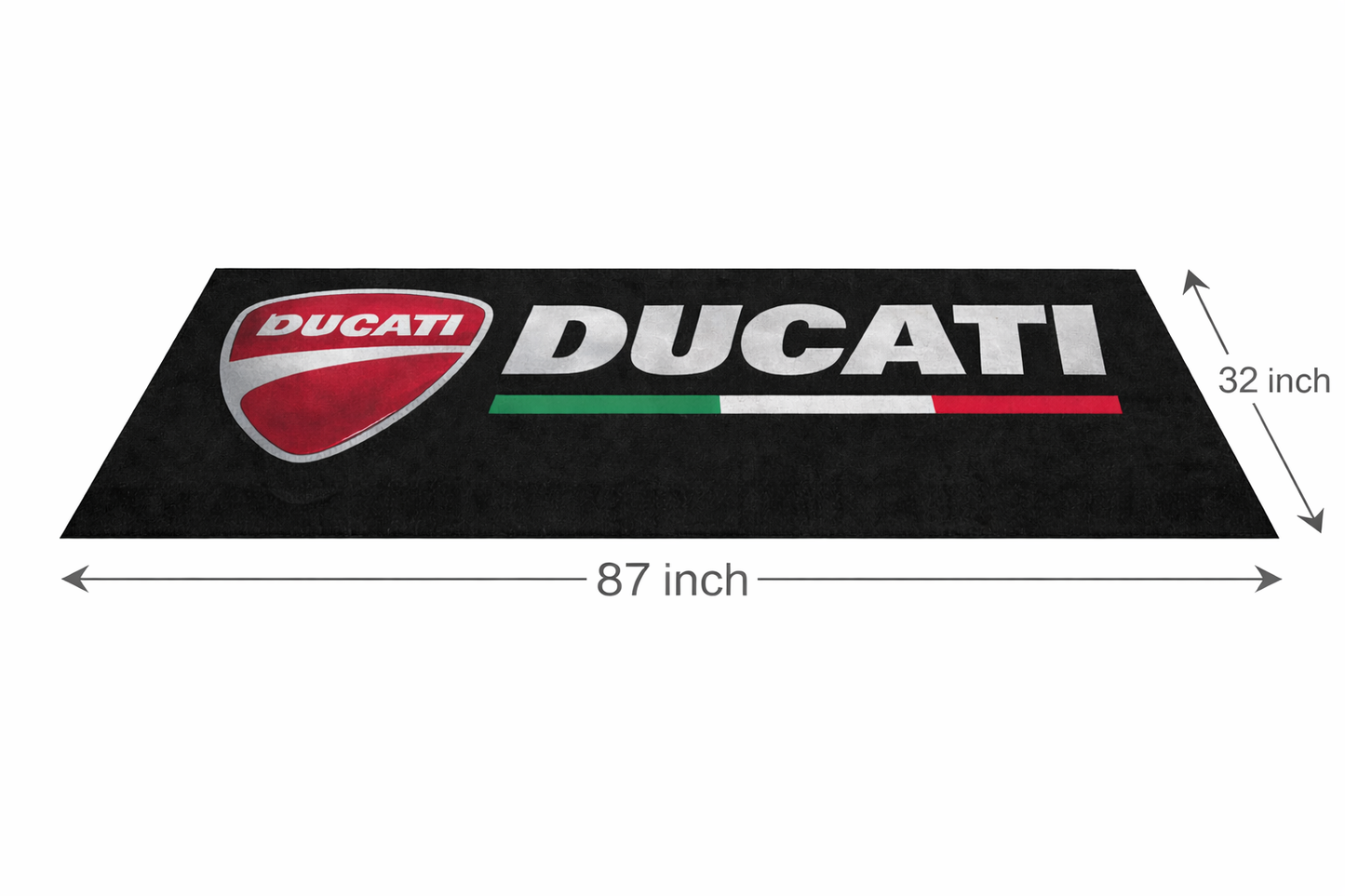 Ducati Premium Motorcycle Mat – Non-Slip, Soft & Durable (32x87 Inch)