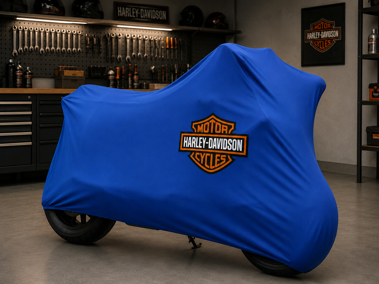 Harley Davidson Motorcycle Indoor Cover