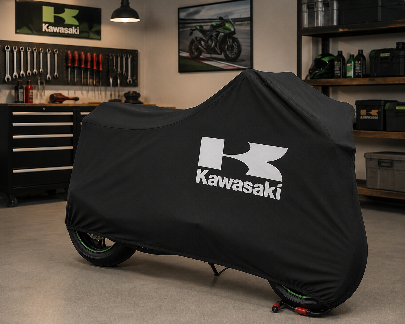Kawasaki Motorcycle Indoor Cover