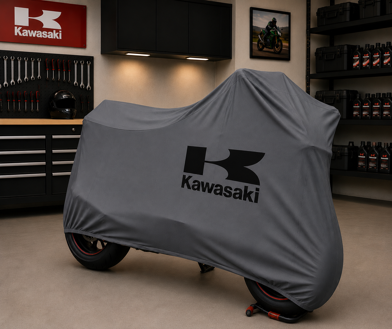 Kawasaki Motorcycle Indoor Cover