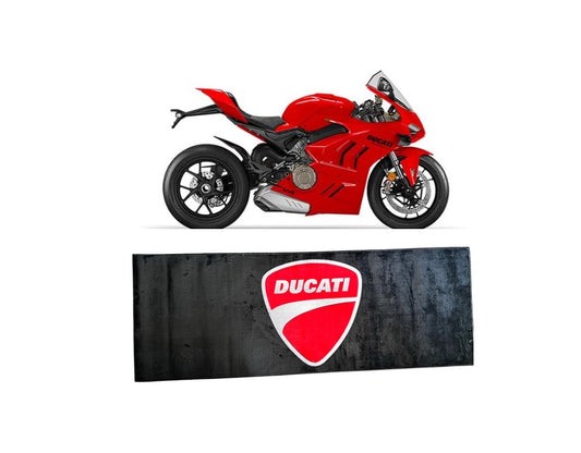 Ducati Premium Motorcycle Mat – Non-Slip, Soft & Durable (220x80 cm)