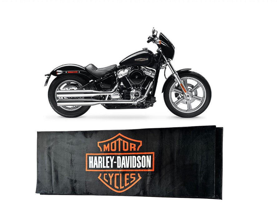 Harley Davidson Premium Motorcycle Mat – Non-Slip, Soft & Durable (220x80 cm)