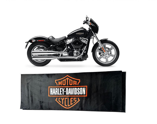 Harley Davidson Premium Motorcycle Mat – Non-Slip, Soft & Durable (220x80 cm)