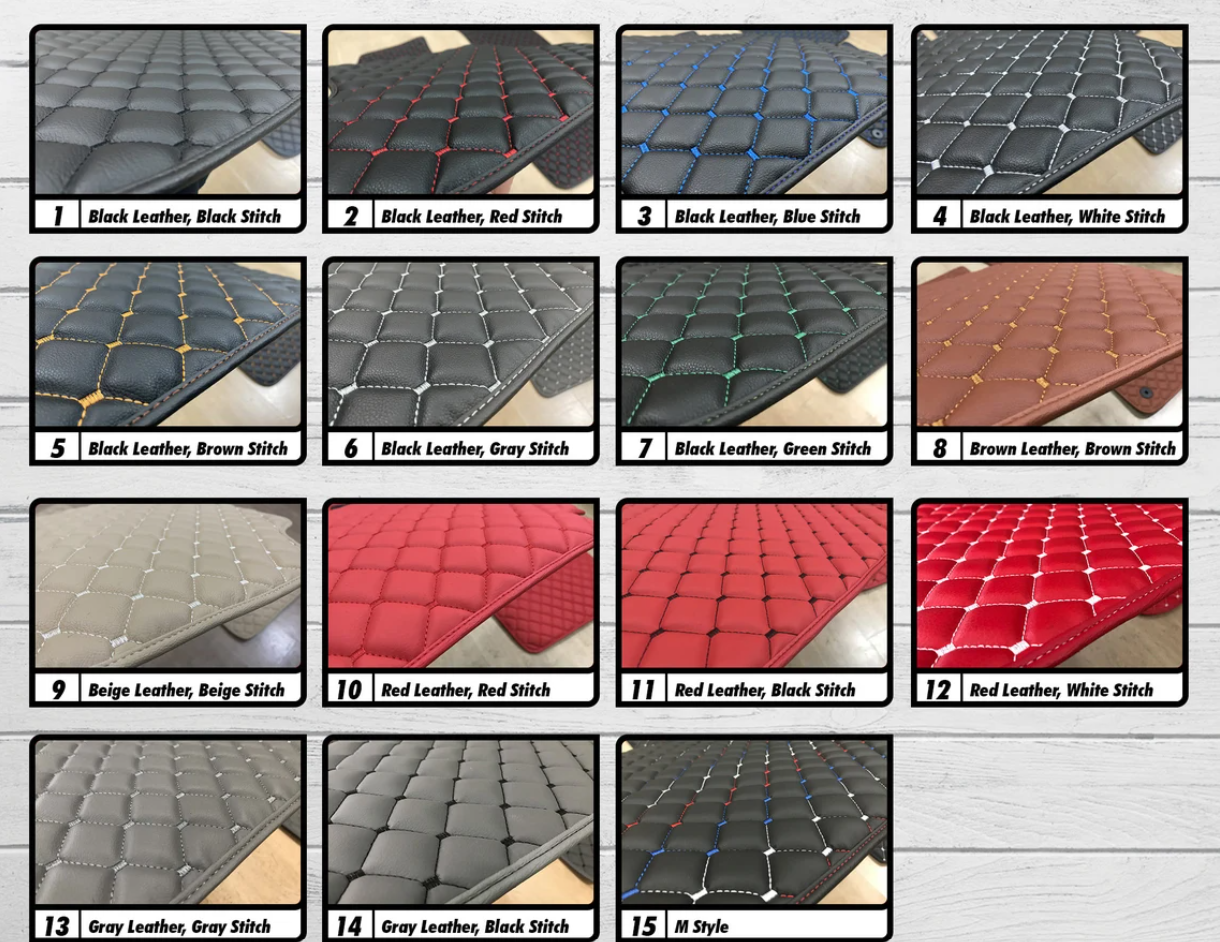 For All Audi Model Cargo Liner, Leather Trunk Mat