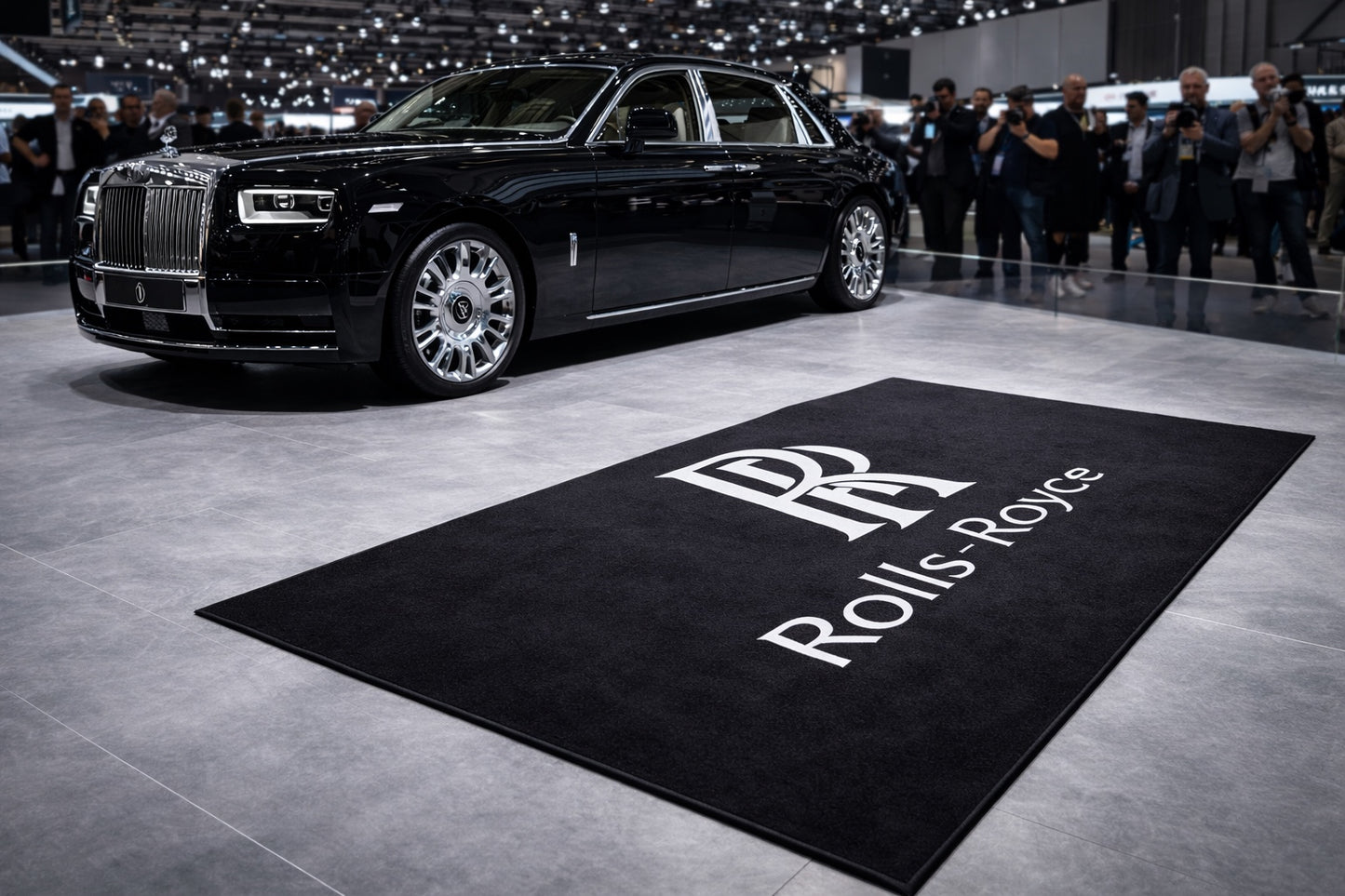 Rolls Royce Premium Home, Garage & Display Carpet Mat – Non-Slip, Soft & Durable (59.1 × 86.6 Inch)