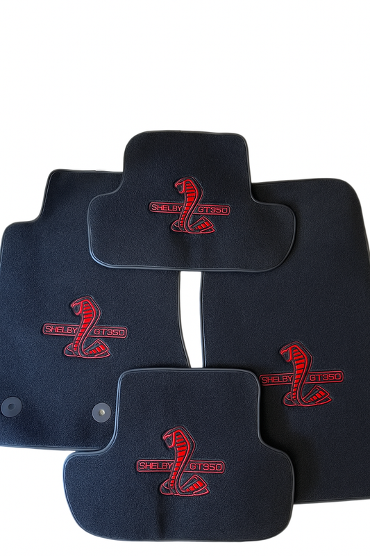For All Shelby GT350 Model Carpet Car Floor Mats Custom fit for GT350 Design Carpet Liner