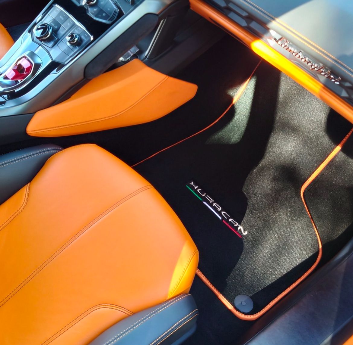 For all Lamborghini Huracan Series Carpet Car Floor Mats Bespoke