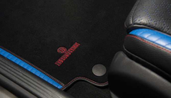 For all BRABUS Series Carpet Car Floor Mats