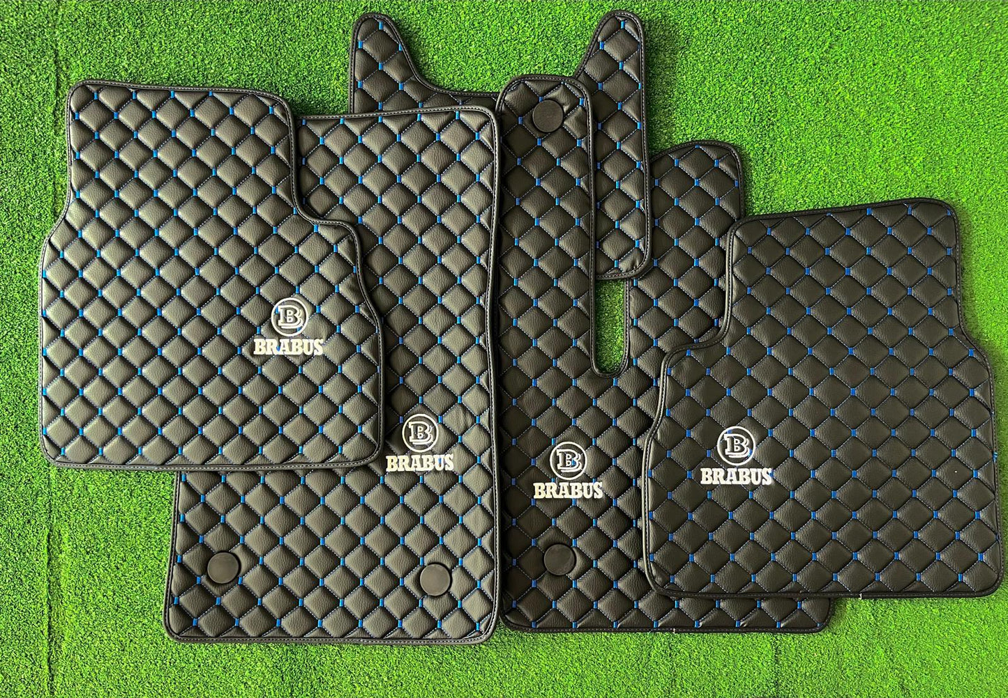 For BRABUS Car Floor Mats Custom fit Leather for all Brabus Model Waterproof Carpet Liner