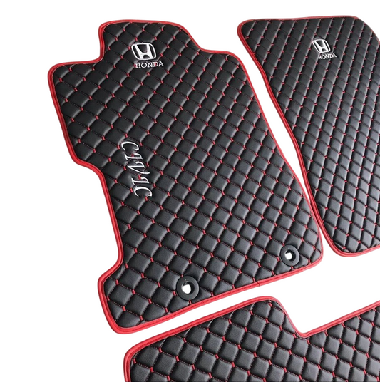 For Honda Civic Car Floor Mats Custom fit Leather for all Civic Waterproof Carpet Liner