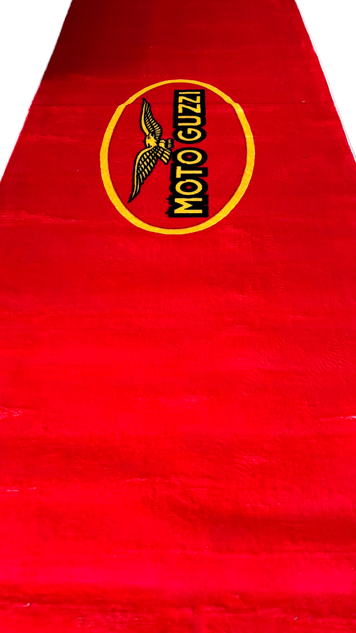 Moto Guzzi Premium Motorcycle Mat – Non-Slip, Soft & Durable (220x80 cm)