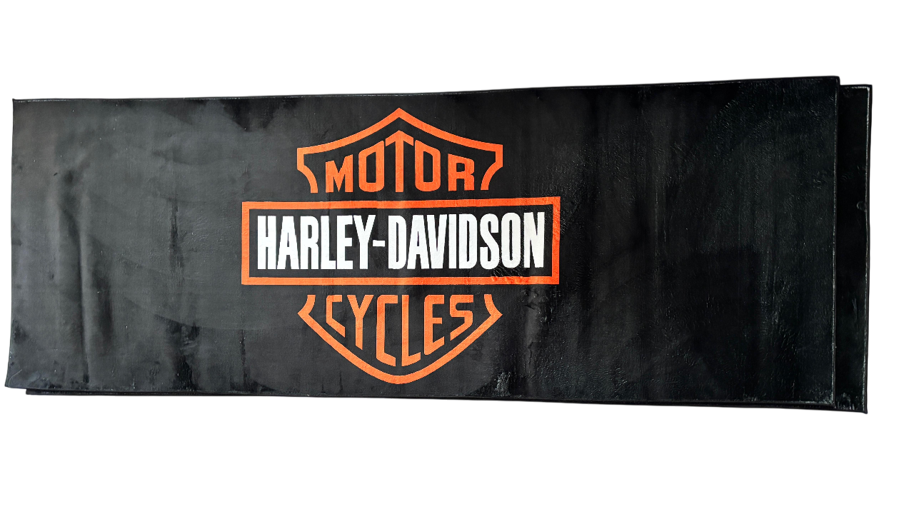 Harley Davidson Premium Motorcycle Mat – Non-Slip, Soft & Durable (220x80 cm)