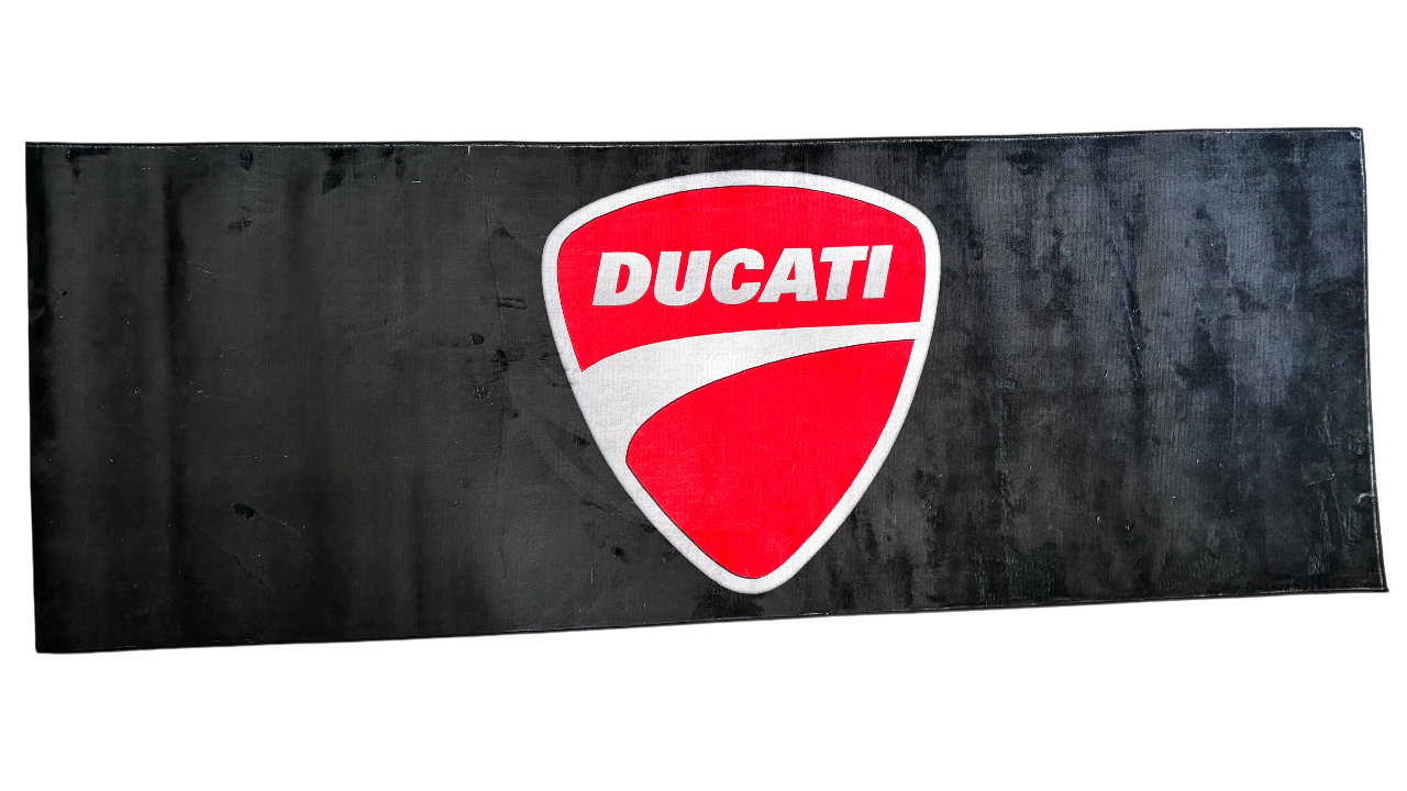 Ducati Premium Motorcycle Mat – Non-Slip, Soft & Durable (220x80 cm)