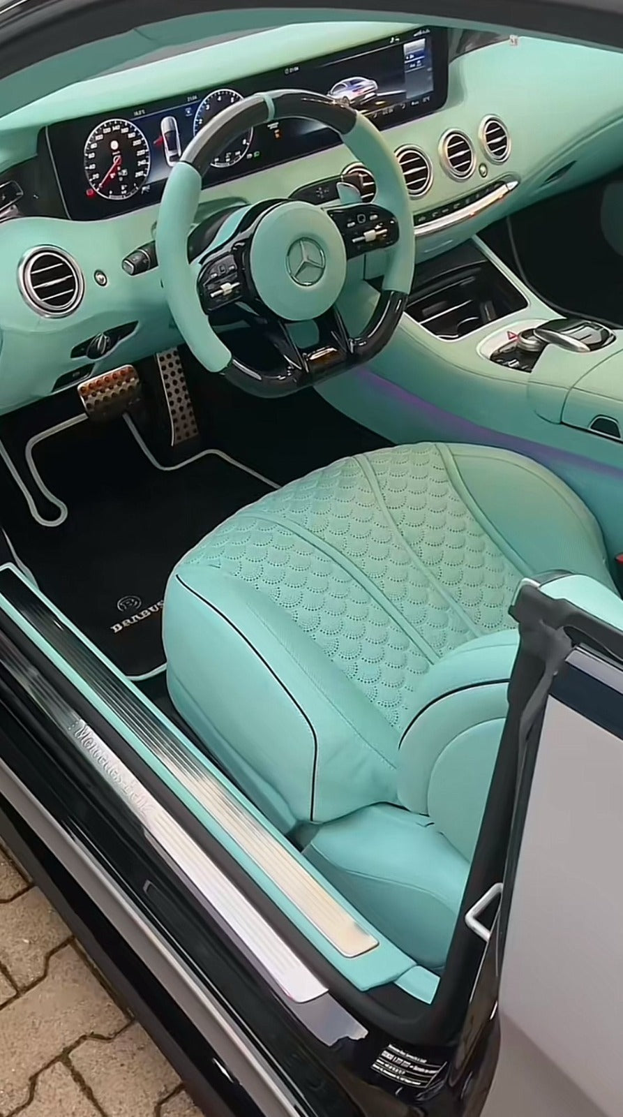 For all BRABUS Series Carpet Car Floor Mats Bespoke