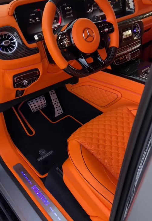 For all BRABUS Series Carpet Car Floor Mats Bespoke