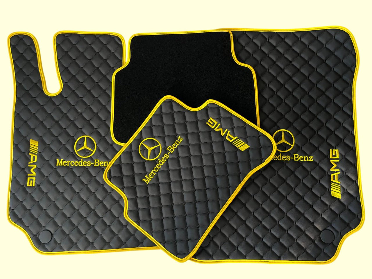 For Mercedes Benz and AMG Car Floor Mats Custom fit Leather for all Mercedes Benz AMG Model Waterproof Carpet Liner