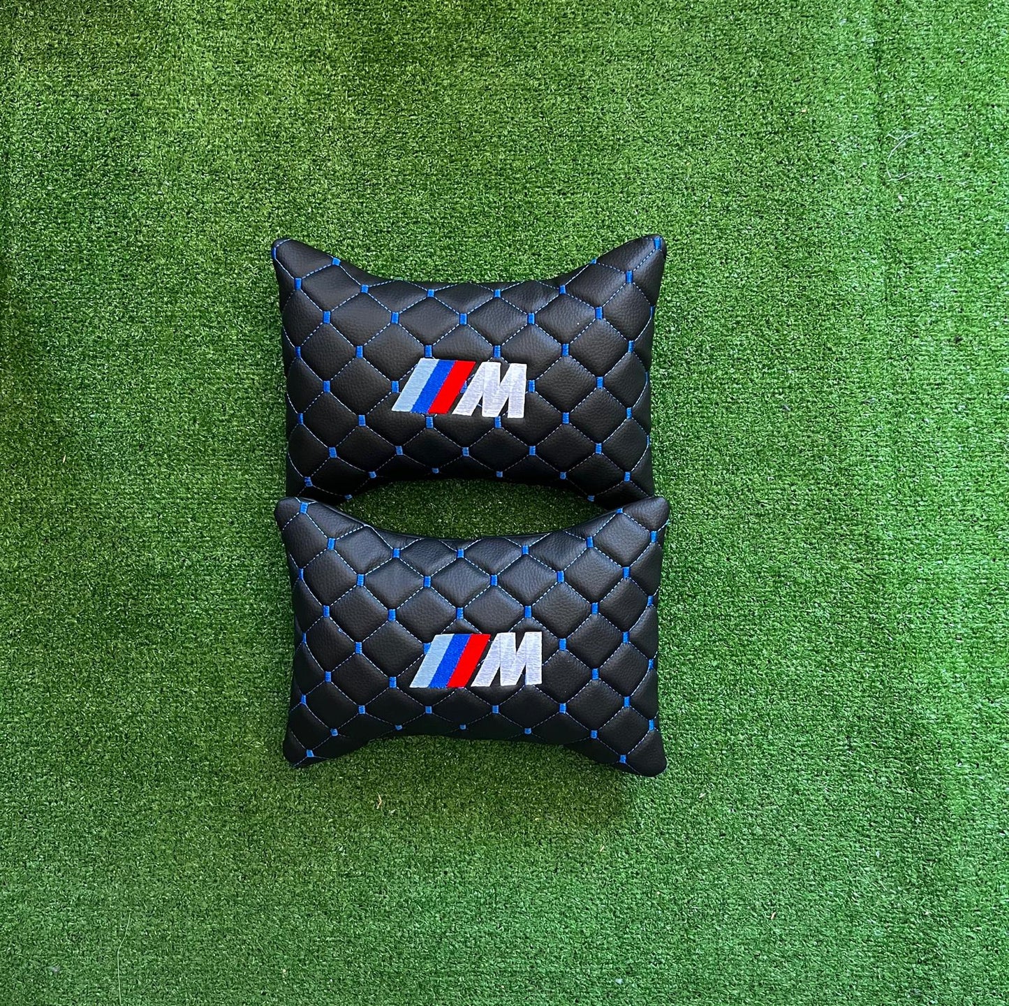 For BMW M Leather Neck Pillows for Cars - Premium Comfort and Style (2 PCS)